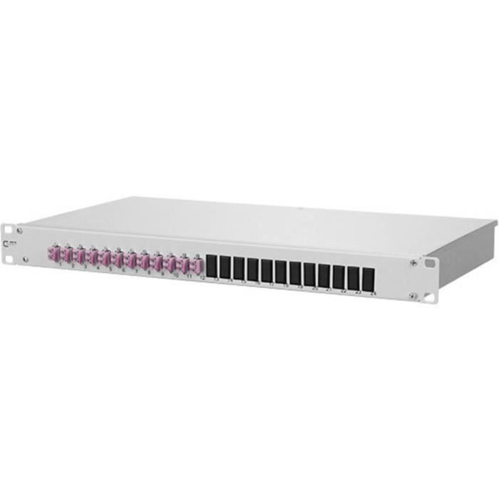 Metz Connect 1502507512-E 12 ports Panneau de brassage fibre optique LC 1 UH
