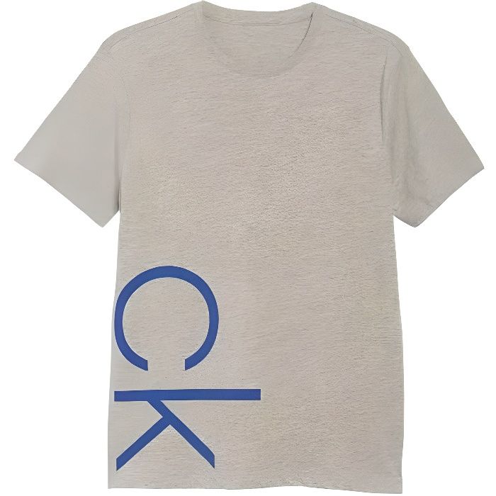 Calvin Klein Side Logo T-Shirt Homme Gris