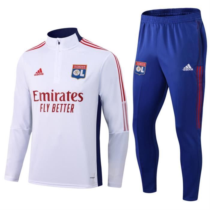 Lyonnaiss Lyons Survêtement de Foot Homme 2021 2022 Nouveau Maillot de Football Pas Cher Survet Kit