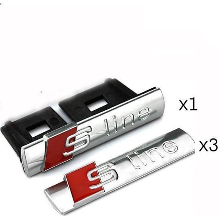 Audi S Line Grill +3 Emblem Logo Logo Aufkleber S Q A 1 3 4 5 6 7 Sline badge