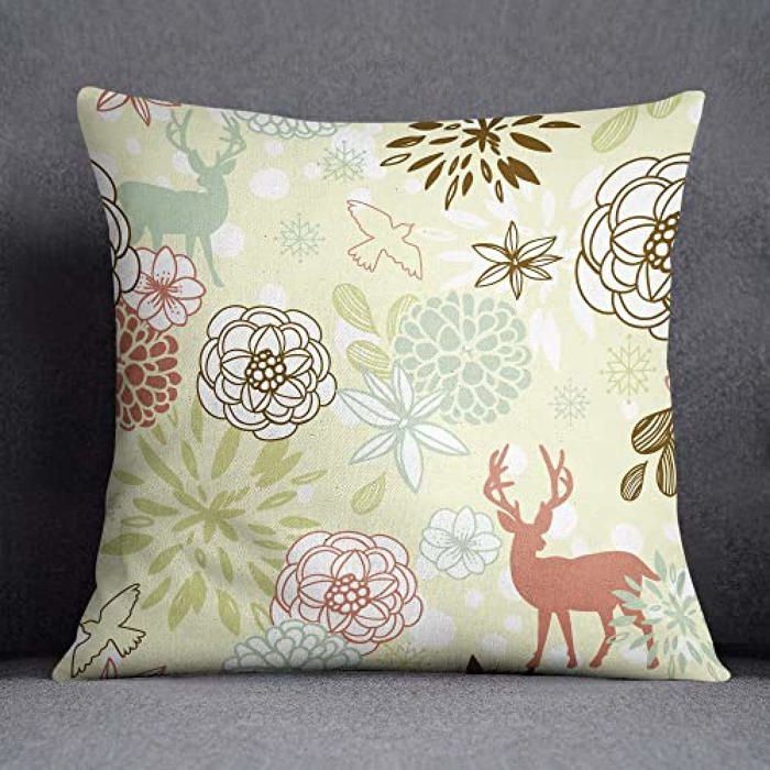 Bonamaison Federa Cuscino 35x50 Cm – Stampa Doppio Lato, Multicolore, Prodotta In Turchia (Solo Federa)