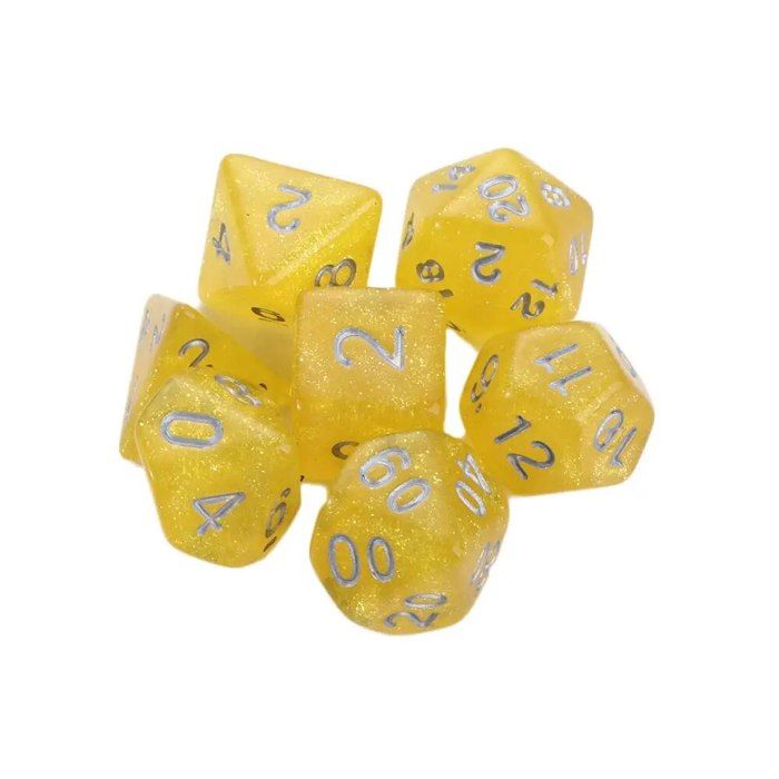 Set De 7 Dés Polyédriques DND En Résine - D4 D6 D8 D10 D% D12 D20 - Pour Donjons & Dragons, Pathfinder, RPG