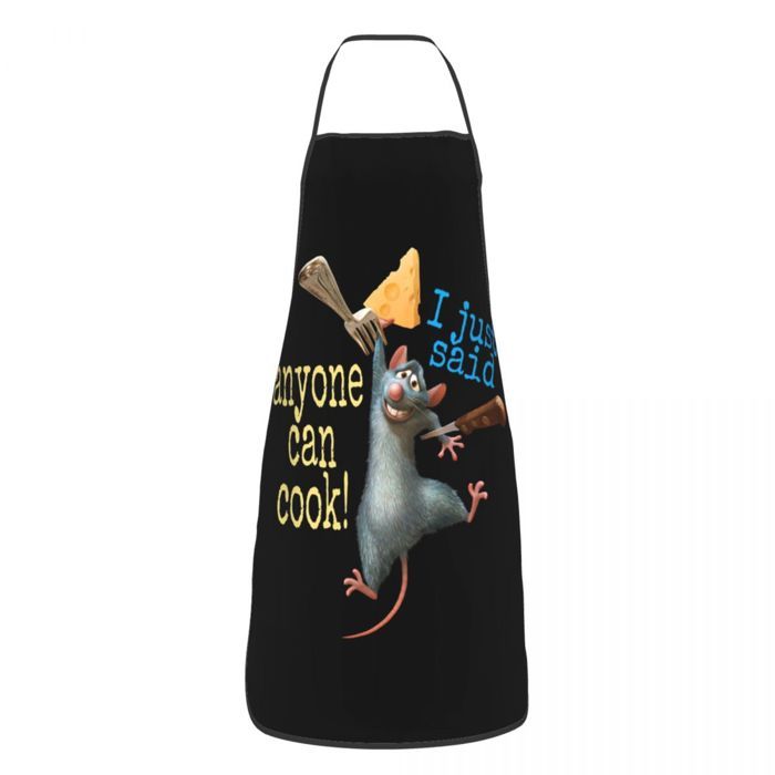 ROSENICE Tablier De Cuisine Unisexe - Noir, 70x49cm - 2 Poches - Polyester