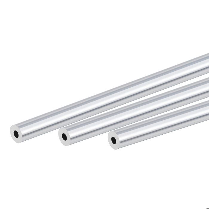 Sourcing Map Lot De 3 Tubes Rond Aluminium 6063 – Ø Ext. 8 Mm / Ø Int. 5 Mm – Longueur 300 Mm, Tube Sans Soudure Résistant Et Polyvalent