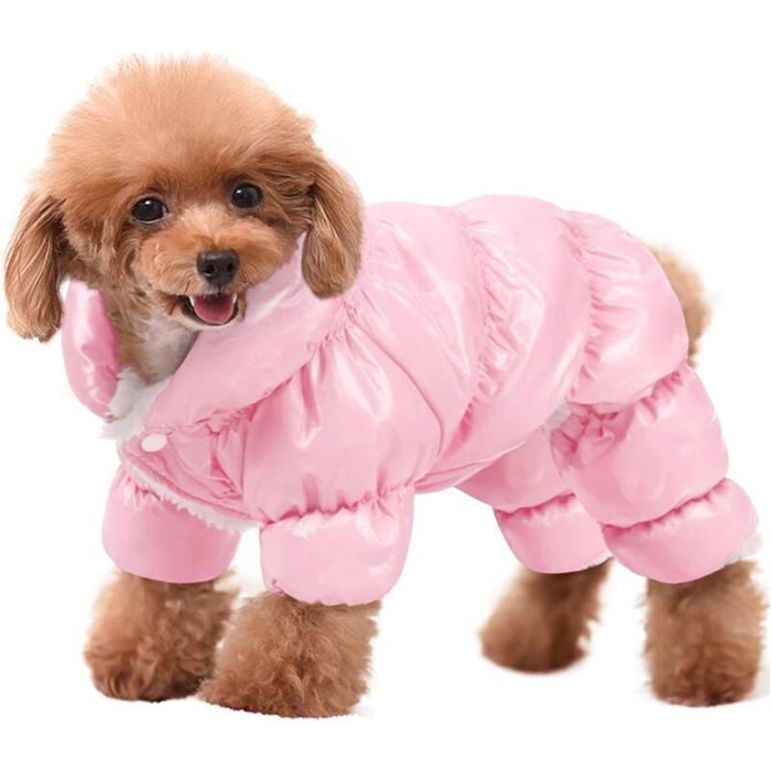 Meilleurs prix pour Manteau Chien Hiver Chaud Imperméable Doudoune Chien Coupe-Vent Combinaison Neige pour Chiens Taille M