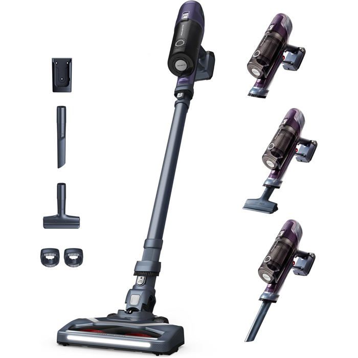Aspirateur balai sans fil - SUTEO - X-Pert 6.60 - 100W - Autonomie 45 min - Violet - Filtre HEPA - Léger 24 kg - Suteo