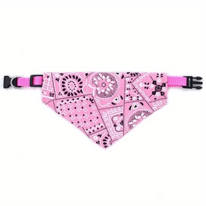 Bandana pour chien à motif cachemire — Bavoir anti-bave réglable pour chiens et chats de petite à moyenne taille