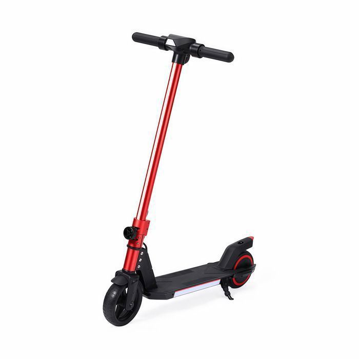 Trottinette Électrique Enfant 6‑16 Ans-ORYXEARTH- Trottinette Pliable rouge- Double Frein