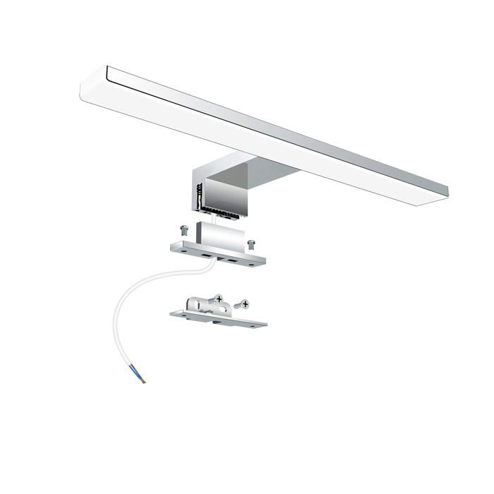 Led Lampe de Miroir Salle de Bain 30 cm 5W 500LM 230V Blanc Neutre 4000KAcier Inoxydable Slim Lampe de Miroir Salle de Bain