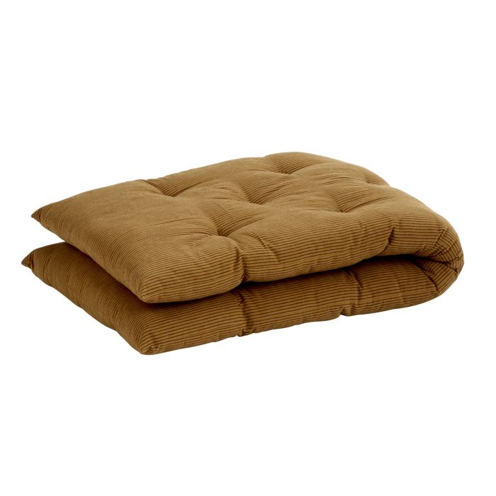 Matelas de sol 100% coton rayures MADAM STOLTZ Marron 45x125 cm