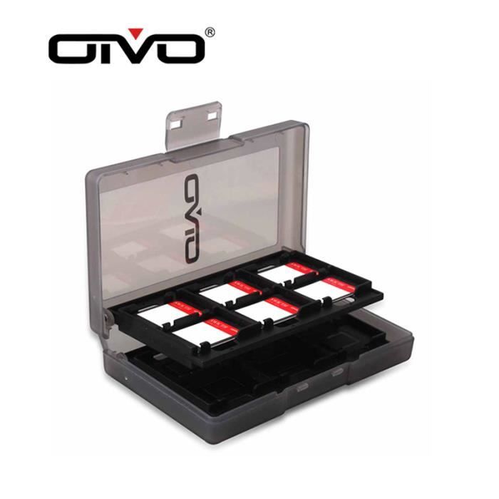 Noir-OIVO Étui pour cartes de jeu Nintendo Switch OLED, boîte de rangement  portable, housse de protection NS