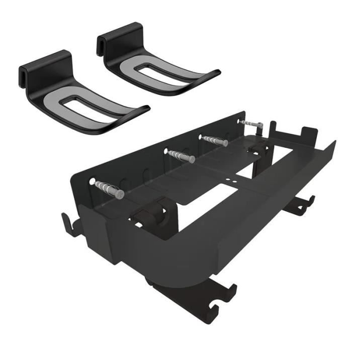Support Mural Pour Mac Mini - VESA Compatible 2010-2022 M1 - Sous Bureau Ou Mur - Noir