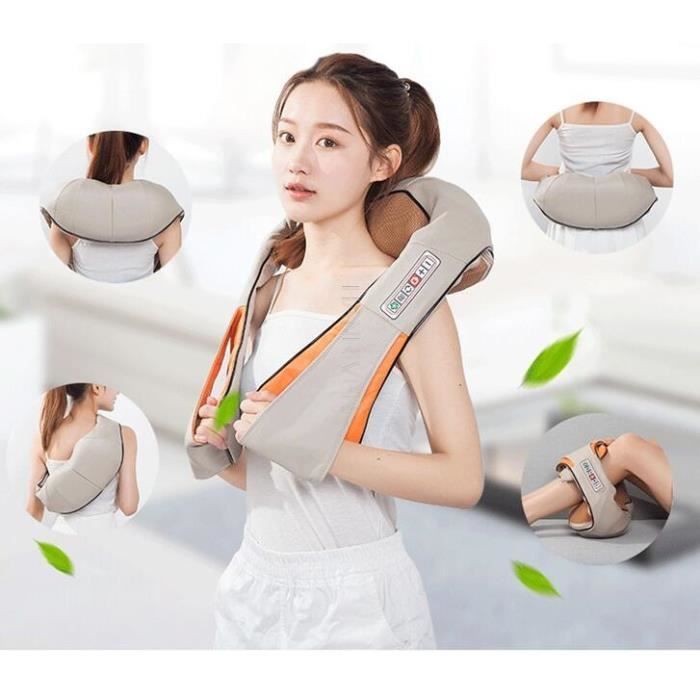 Masseur De Cou Et Dos électromagnétique - Bluetooth, Chauffant, 4 Têtes - InnovaGoods - Neuf