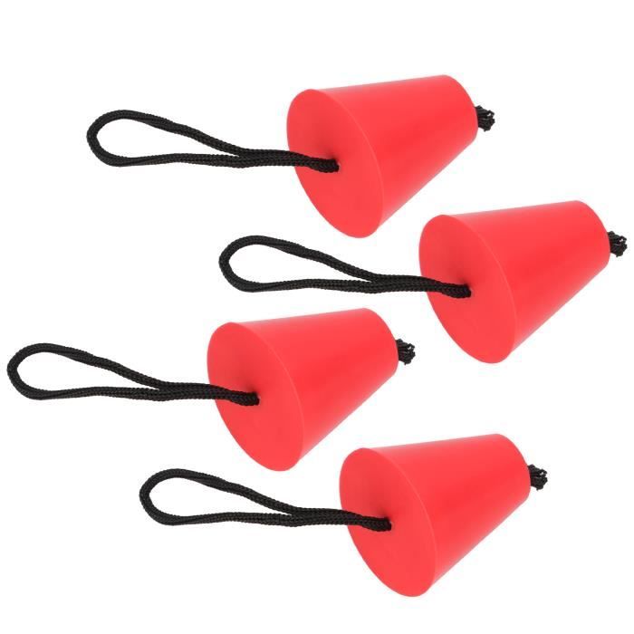 4 Bouchons De Fermeture / Lentille Pour Kayak Ou Bateau - Noir (PP, 5,4 X 3 Cm) - Neuf