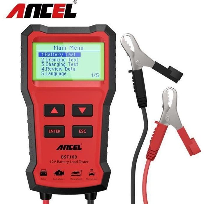 Ancel Bst100 12v Testeur De Batterie De Voiture 220ah 2000cca