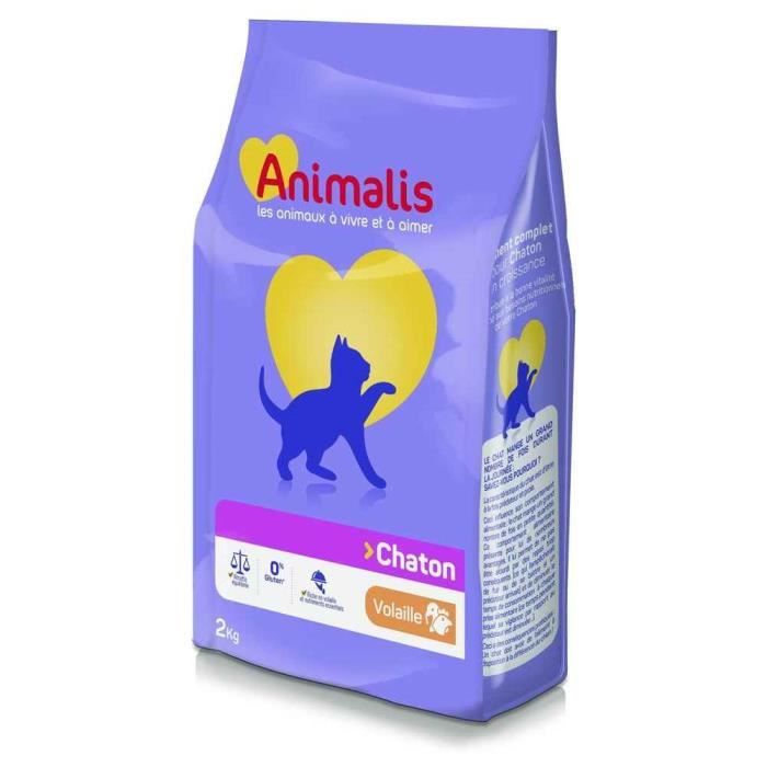 Animalis Croquettes Pour Chaton Poulet 2kg Cdiscount Animalis Croquettes Pour Chaton Poulet 2kg Cdiscount