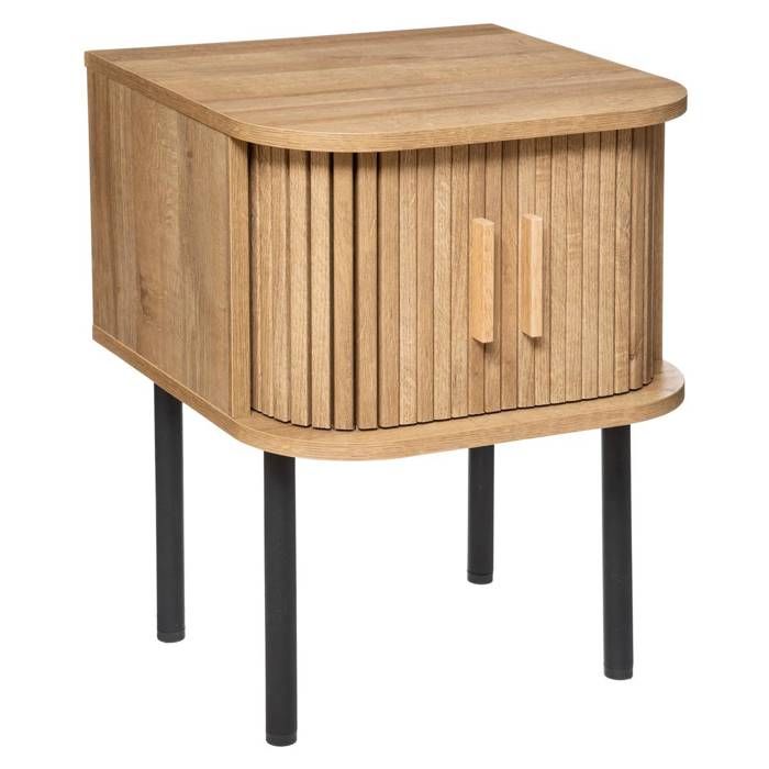 Table de chevet Colva effet chêne H53cm - Atmosphera Créateur dintérieur Table de chevet Colva effet chêne H53cm - Atmosphera Créateur dintérieur