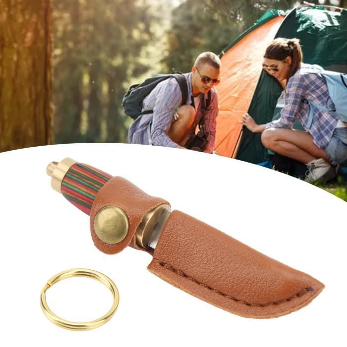 EDC Couteau En Laiton Cuivre, Outils De Bricolage En Plein Air Perles Pendentifs Laniere Porte Cles Accessoires 1005001322429980