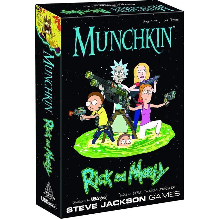 Jeux Societe - Usaopoly Usomu085434 Munchkin : Rick And Morty Jeu