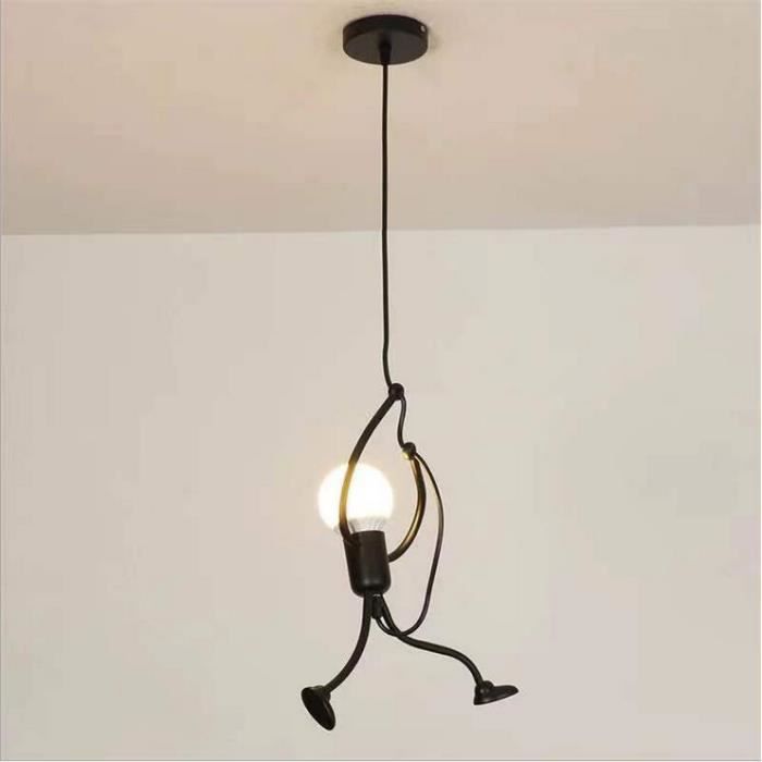 Lustre - E27 Lampe Suspension - Humanoïde Sans ampoule