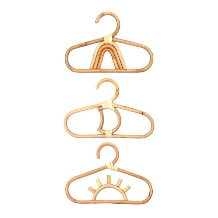Lot De 5 Cintres En Bois Forme Cygne - Avec Nœud Papillon, Pour Enfants Ou Déco Chambre
