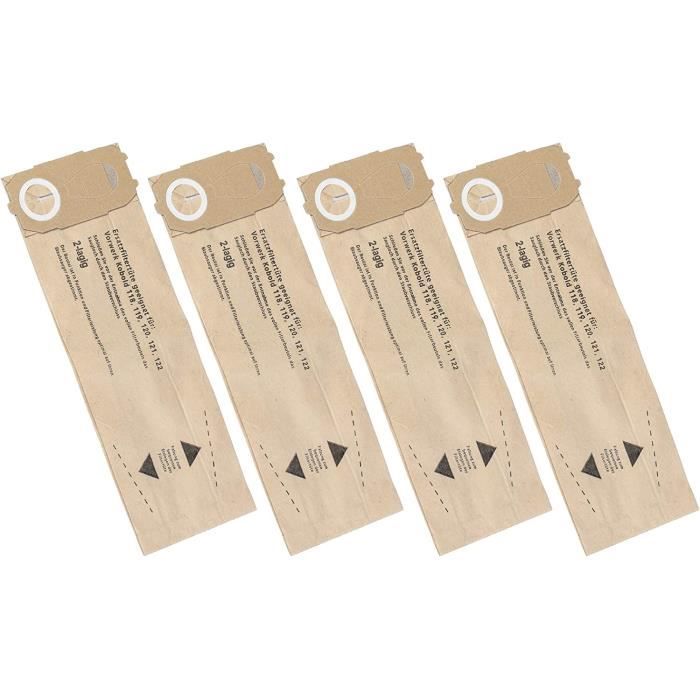 Vhbw 20x Bolsa Aspiradora Compatible Con Vorwerk Kobold VK 118 Vk 119 Vk118 Vk119 Vk120 Aspiradora Vellon Micro 215 Cm X 18 Cm Blanco 46920327