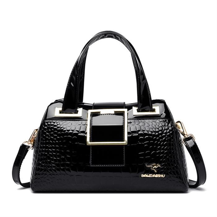 Sac cuir clearance vernis noir marques
