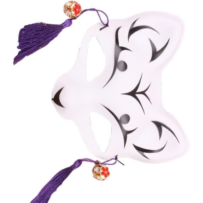 Masque Tête Animal Fourrure Chien Renard - Accessoire Cosplay Halloween