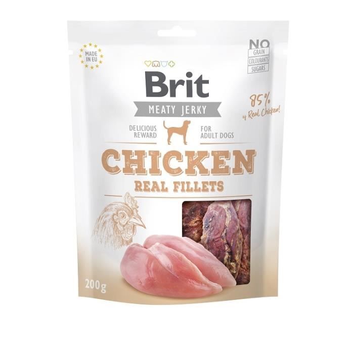 Meilleurs prix pour Friandise - BRIT - Jerky Chicken Fillets - Pour Chien