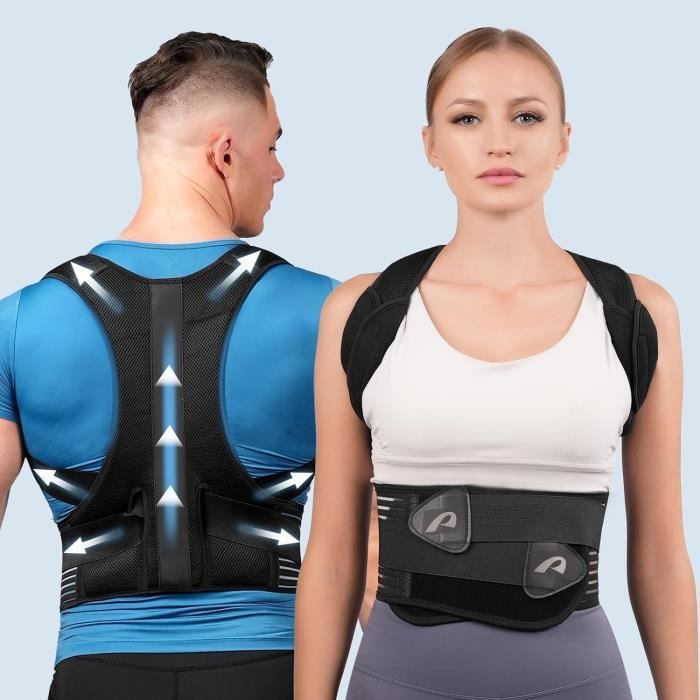 Correcteur De Posture Dos Femme Homme Ceinture Dorsale Maintien Du Dos Droit Redresse Dos Soutien Lombaire Pour Soulager Les n248 Cdiscount Sport