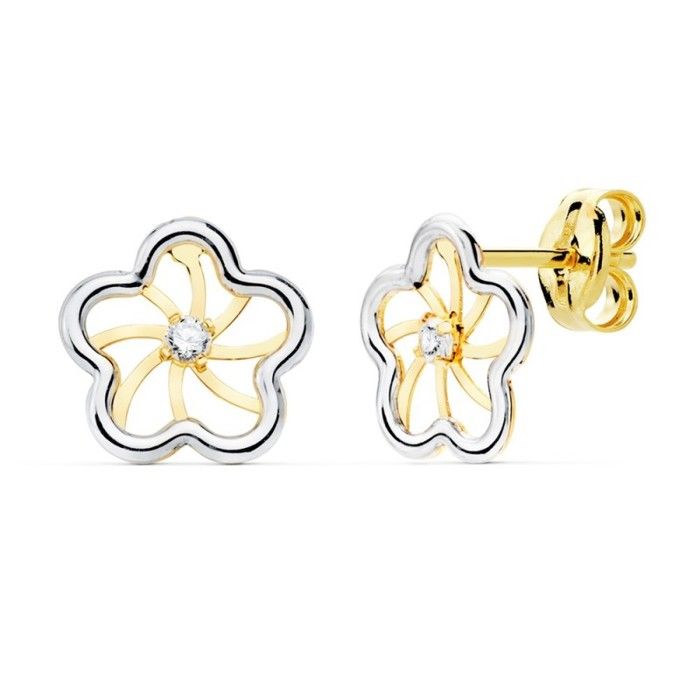 Collier chaîne 5 mini pastilles fleurs plaqué or - L'Atelier d'Amaya