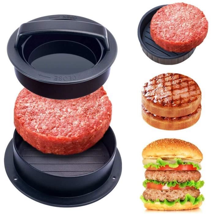 Presse à hamburger pour hamburger Accessoire de barbecue Moule à hamburger 11,4 cm Moule parfaitement dimensionné