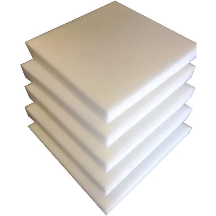Lot De 6 Galettes En Mousse 40x40x3cm - Rembourrage Pour Chaises, Coussins, Fauteuils à Recouvrir