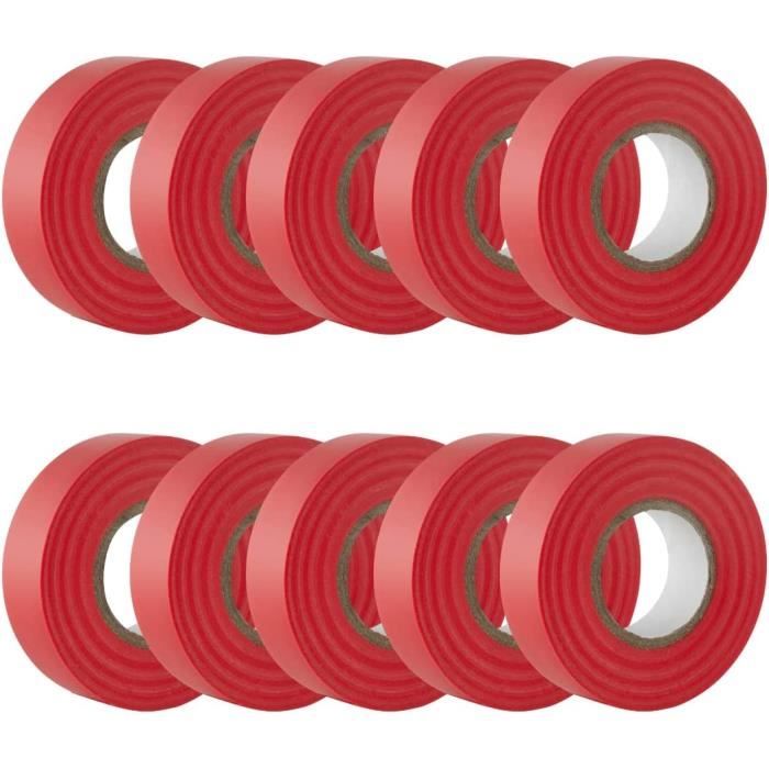 Ruban Adhésif électrique Rouge - 3mm De Large X 50m (164ft) - PET - Uxcell