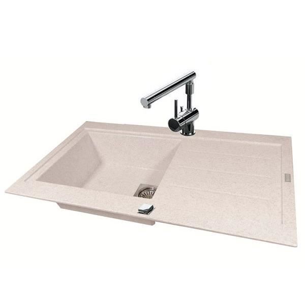 Carea Evier A Encastrer Omega 1 Giga Cuve Sable Mouchete Couleur Sable Mouchete Achat Vente Evier De Cuisine Evier A Encastrer Omega 1 Cdiscount