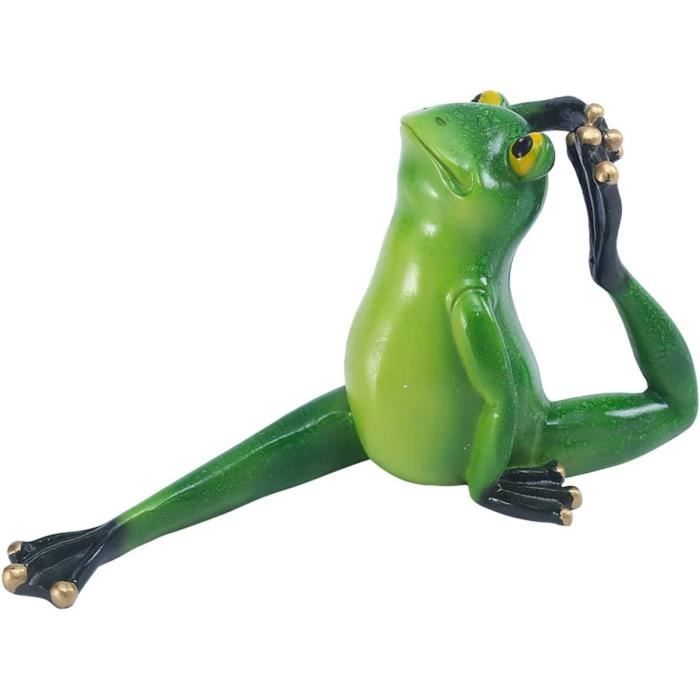 3 Figurines De Grenouille En Résine - Décoration De Jardin, Balcon, Bureau, Cadeau Nature - 4