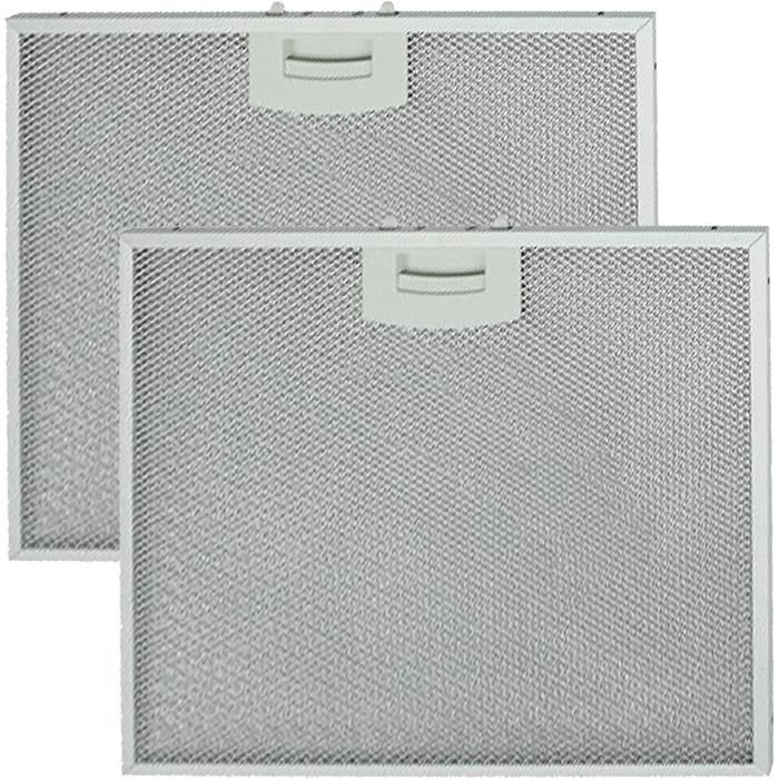 Filtres à Graisse Pour Hotte Aspirante - Lot De 2, Maille Métallique Aluminium 305 X 267 X 9 Mm - Compatibles Multimarques