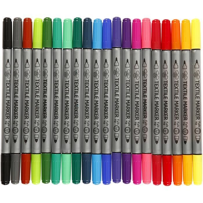 Feutres Solides De Bonne Qualite Avec Double Pointe Lavable A 30 40 C Apres Fixation Ref Cdiscount Beaux Arts Et Loisirs Creatifs