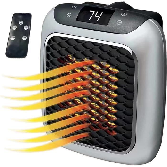 Mini Radiateur Soufflant Électrique Portable, 800W Electric Fan Heater,  Avec Affichage Led Et Thermostat Numérique, Chauffage[N258] - Cdiscount  Bricolage