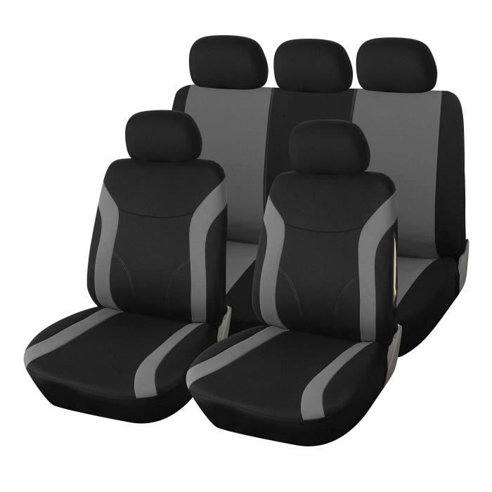 Upgrade4cars Housse De Siege Voiture Universelle Gris Noir Ensemble De Housses Siege Auto Universel Couvre Sieges Pour Avant Achat Vente Housse De Siege Upgrade4cars Housse De Si5406 Cdiscount