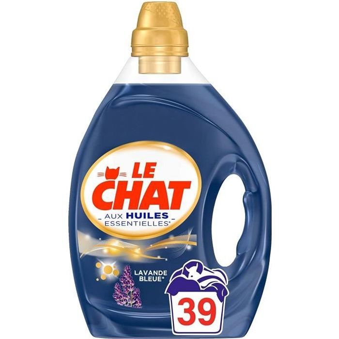 Le Chat Huiles Essentielles Lavande Bleue Lessive Liquide 39 Lavages Cdiscount Electromenager