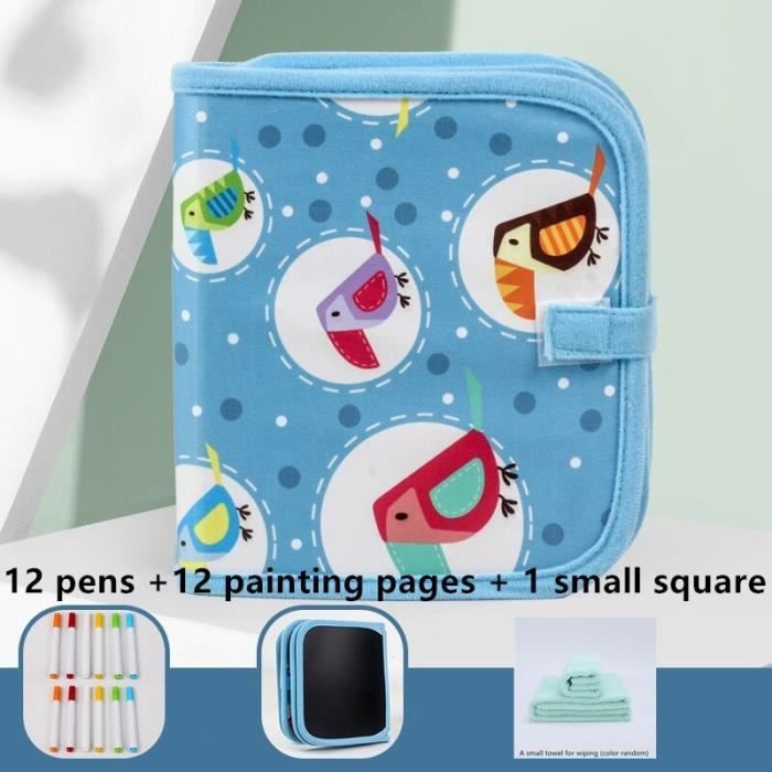 Mamabrum Livre De Gribouillage Magnétique En Bois – Avec 3 Tampons (cercle, Triangle, Carré), Planche à Dessin Réutilisable, Cadeau éducatif Dès 3 Ans