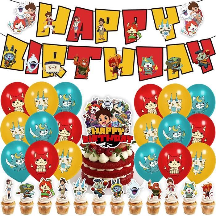 Bannière Joyeux Anniversaire 1.52x1m - Thème Dessin Animé Anneau Doré, Toile Polyester, Décoration Murale Fête, Avec Ruban