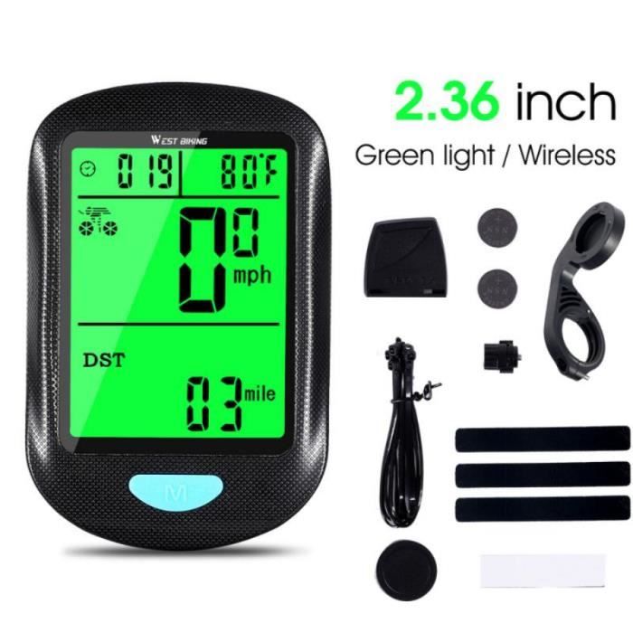 Compteur velo retro eclaire 2025