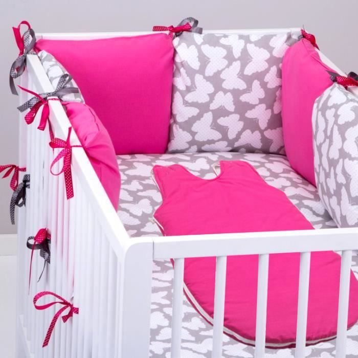 Set 8 Pcs Linge Lit Bebe Standard Tour De Lit 6 Coussins Grande Taille Gigoteuse Drap Housse Papillon Gris Fuchsia Cdiscount Puericulture Eveil Bebe Set 8 Pcs Linge Lit Bebe Standard Tour De Lit 6 Coussins Grande Taille Gigoteuse Drap Housse Papillon Gris Fuchsia Cdiscount Puericulture Eveil Bebe