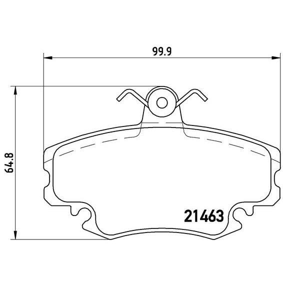 Triscan 8110 38007 Kit de plaquettes de frein frein /à disque