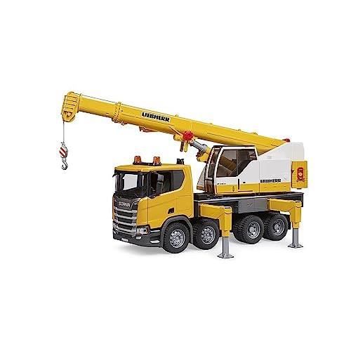 BRUDER SCANIA SUPER 560R LIEBHERR KRAANWAGEN MET LICHT EN GELUID 03571