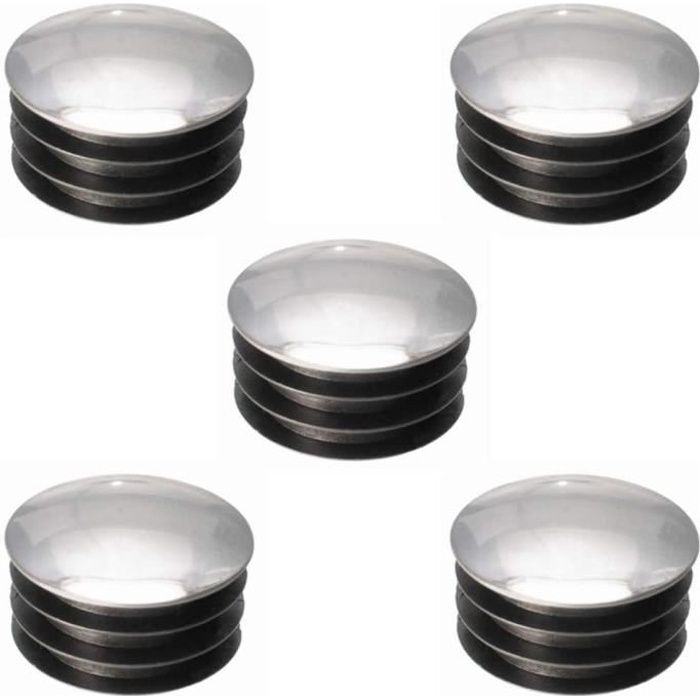 Pieds Patins Embouts Plastique Pour Tube Rond - Diamètre 40mm - Lot De 4 - Noir