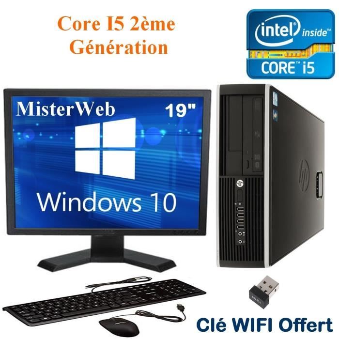 Ordinateur complet - Core-i5 - SSD 120 Go - Ram 8Go - Windows 10 - écran 19 - Dell