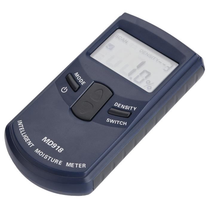 Humidimètre Numérique Inductif - Mesure Non Invasive Bois Et Matériaux - Plage 0-53% - écran LCD